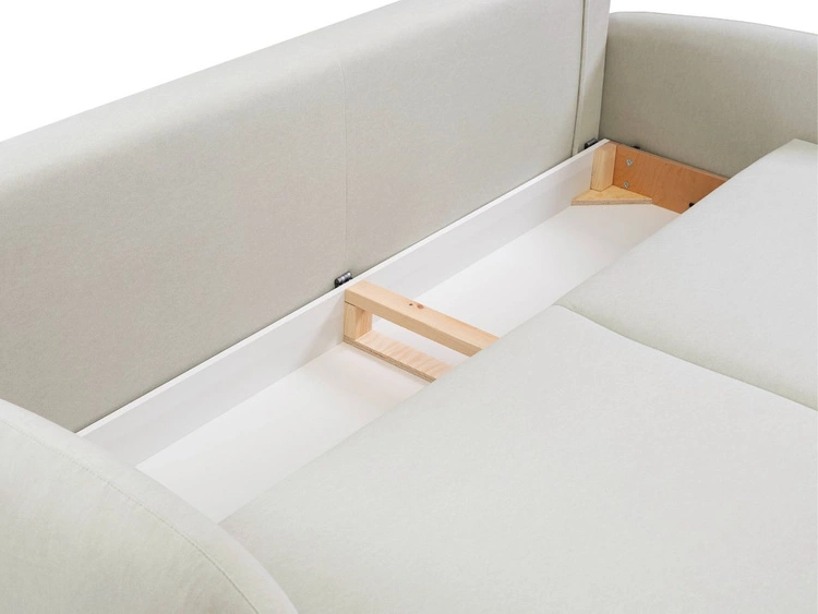 Kanapa z funkcją spania i pojemnikiem na pościel Alta Jasnoszara