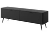 Szafka pod telewizor z drzwiczkami 160 cm Latina Czarna
