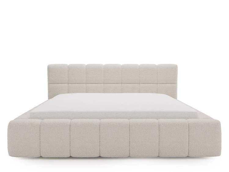 Łóżko tapicerowane z pojemnikiem i stelażem 120x200 Alicante Beżowe