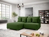 Narożnik L Lewy z funkcją spania i pojemnikiem Ronni Zielony