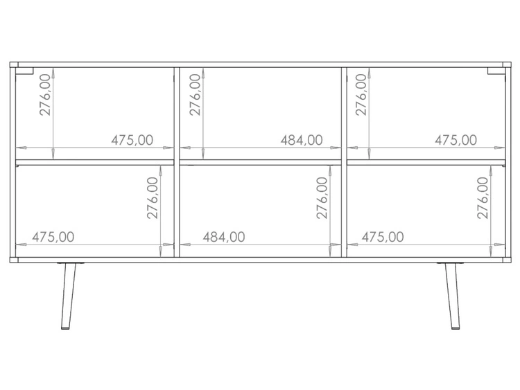 Komoda z drzwiami Nemi Brązowa