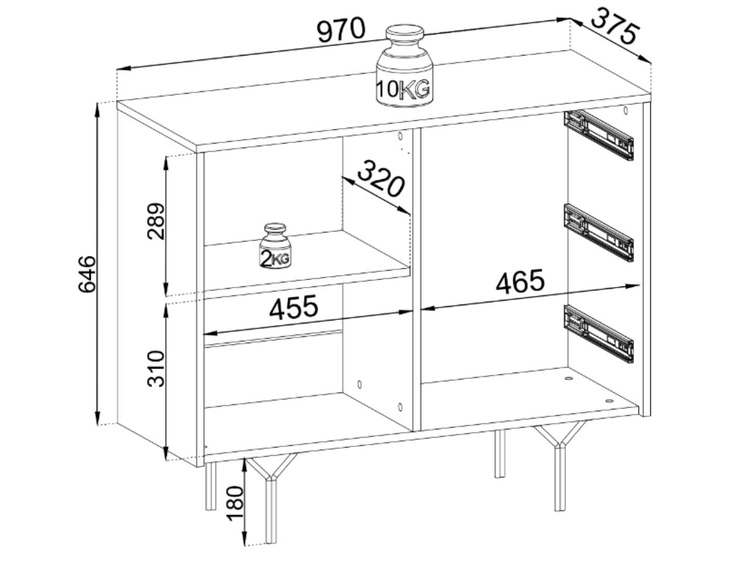 Zestaw mebli do salonu Ravi Czarny