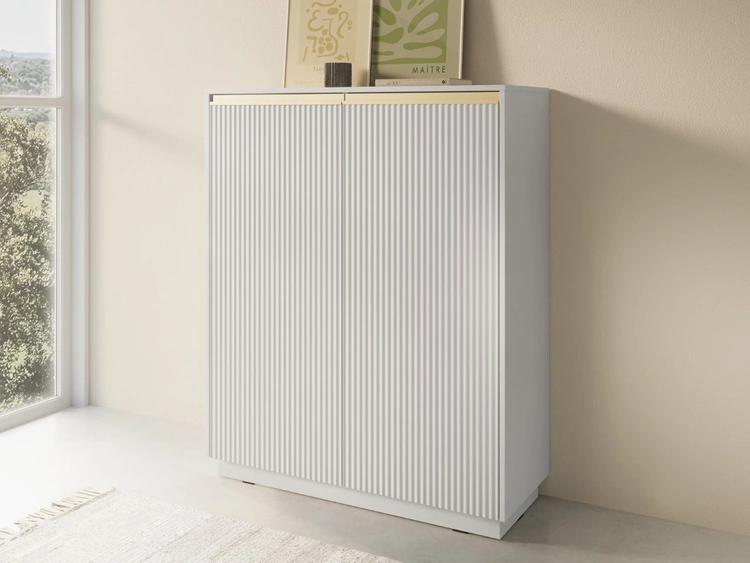 Komoda z drzwiami wysoka Roland Biały