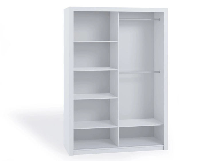 Szafa dwudrzwiowa z drzwiami przesuwnymi 150 Bino Biała