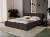 Łóżko tapicerowane z pojemnikiem na pościel 180x200 Ibiza Brązowe
