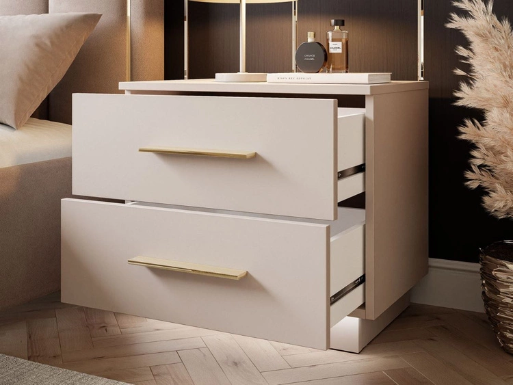 Stolik nocny z dwoma szufladami Nuveo Kaszmir