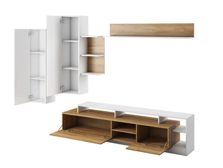 Zestaw mebli do salonu Alvano Dąb Grandson, Biały