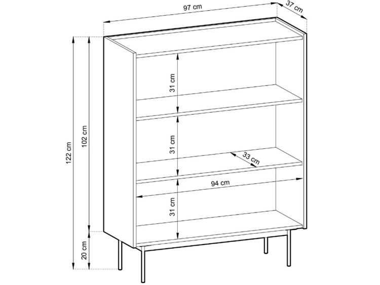 Komoda z drzwiami Casino Czerwona