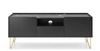 Szafka pod telewizor z szufladami i drzwiczkami Melody Czarna