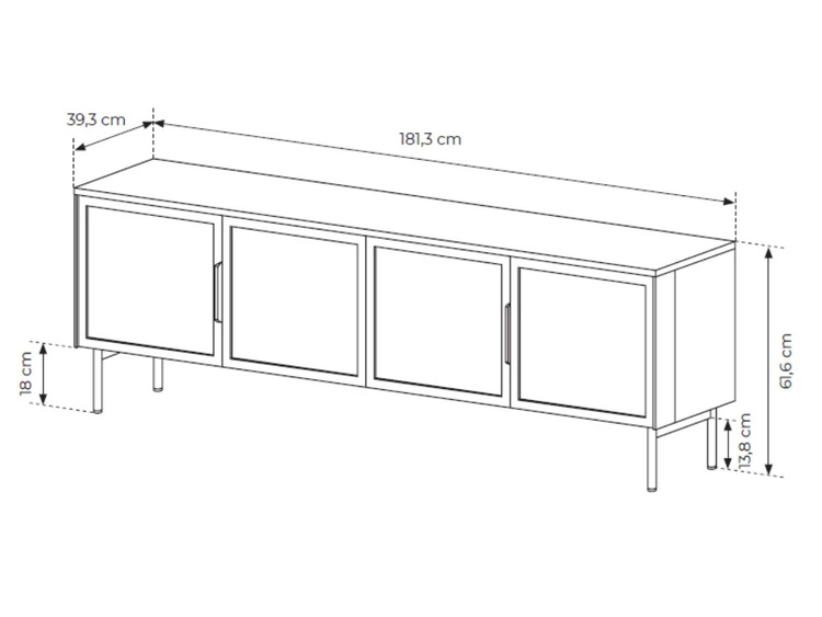 Zestaw mebli do salonu Lumina Dąb Dunin