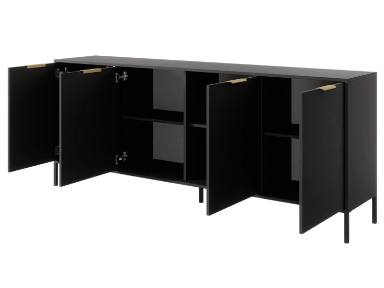 Komoda z drzwiami 203 cm Drino Antracyt