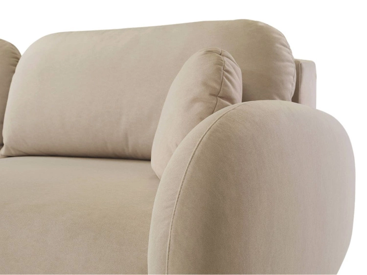 Kanapa z funkcją spania i pojemnikiem na pościel Alta Brązowa