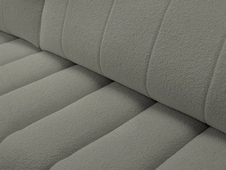 Narożnik z pojemnikiem i funkcją spania Prawy Adoro Szary