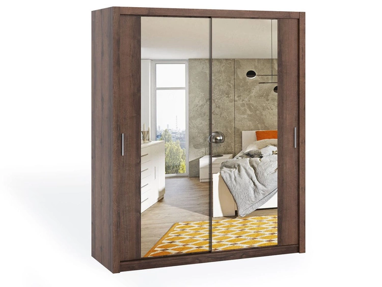 180 cm \ Ciemny brąz \ Tak