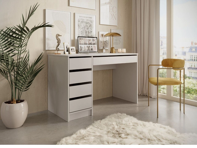 Biurko z szufladami Anes Beżowe