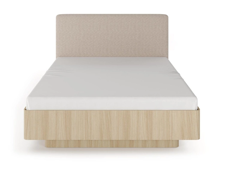 Łóżko drewniane z pojemnikiem na pościel 160x200 Bilancio Dąb Barista