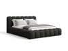 Łóżko tapicerowane z pojemnikiem i stelażem 160x200 Averia Czarny