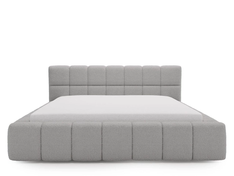 Łóżko tapicerowane z pojemnikiem i stelażem 120x200 Alicante Szare