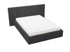 Łóżko tapicerowane z pojemnikiem i stelażem 180x200 cm Lizbona Czarne