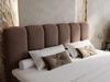 Łóżko kontynentalne z pojemnikiem na pościel 160x200 Cloud Brązowy