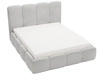 Łóżko tapicerowane z pojemnikiem i stelażem 160x200 Galli Jasnoszare