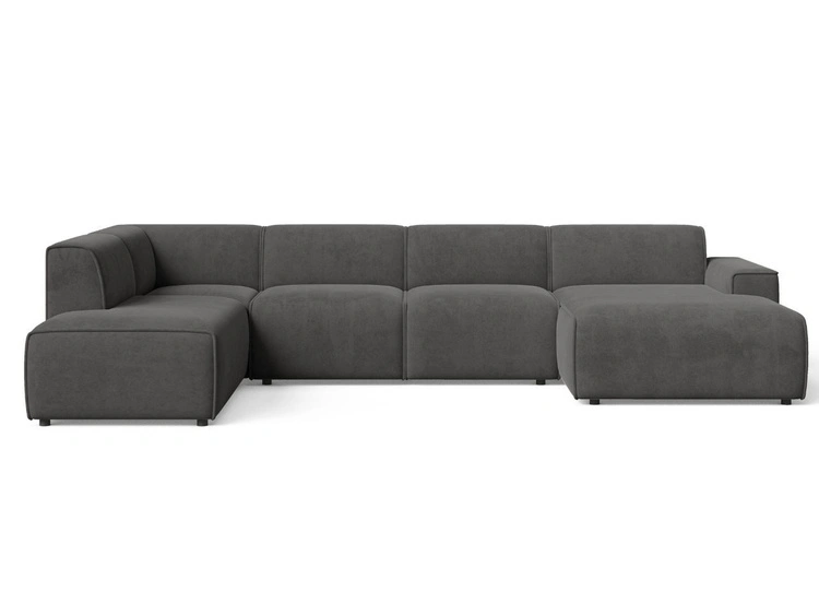 Ciemny szary \ Welur \ Lewa