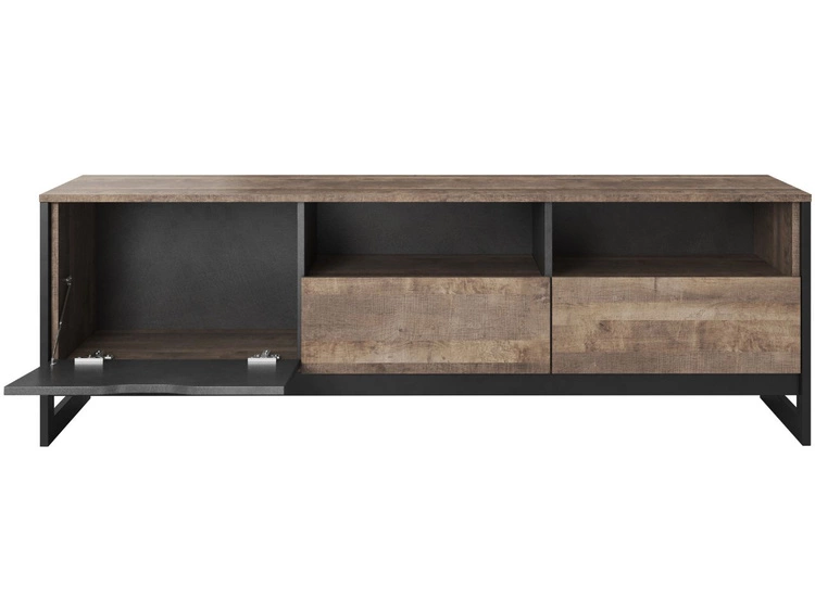 Szafka pod telewizor z szufladami i drzwiczkami Denis Dąb Sand Grande, Matera