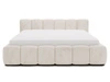Łóżko tapicerowane z pojemnikiem i stelażem 160x200 Cloud Low beżowe