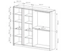 Szafa czterodrzwiowa z drzwiami uchylnymi Dego Beżowa