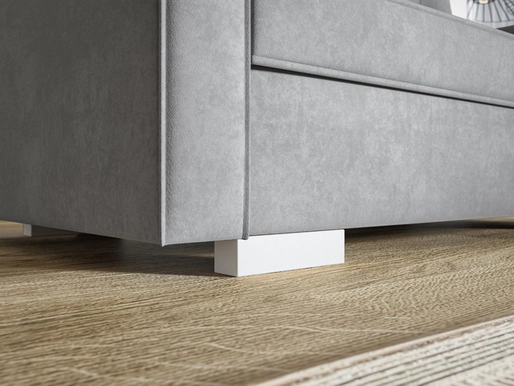 Kanapa z funkcją spania i pojemnikiem na pościel Pori kremowa