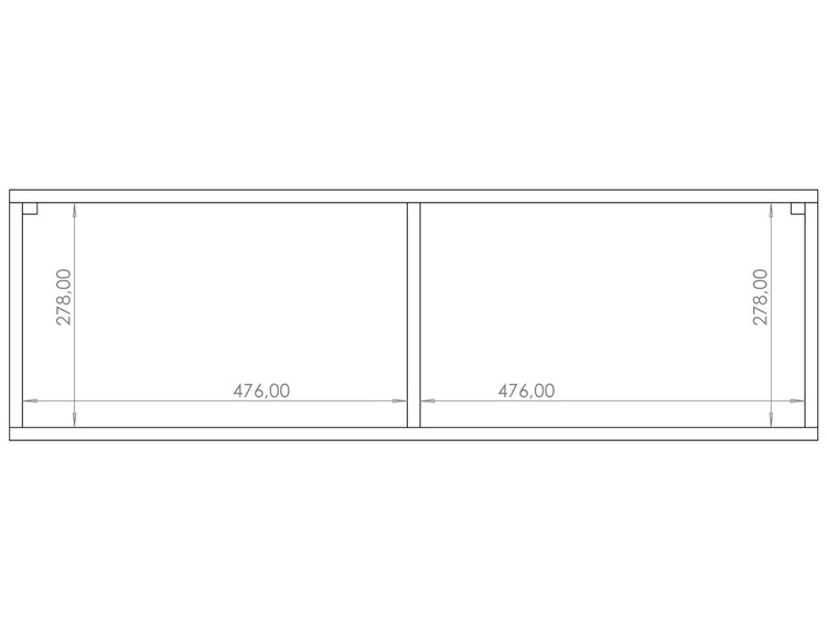 Szafka pod telewizor z drzwiczkami Kioto Czarny