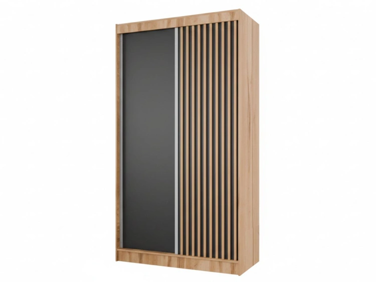 120 cm \ Czarny || Dąb wotan || Dąb Craft Złoty \ Nie