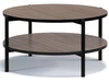 Podwójny stolik kawowy Sevilla Ciemny brązowy