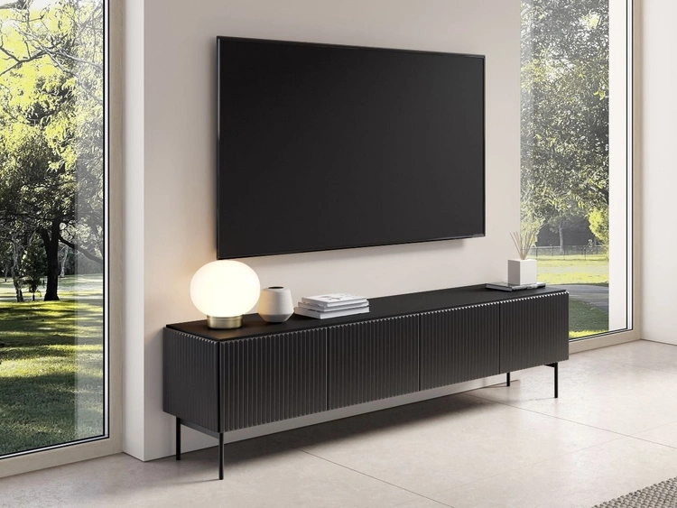 Zestaw mebli do pokoju dziennego Qualita Czarny