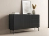 Komoda z drzwiami i szufladami 147 Qualita Czarna