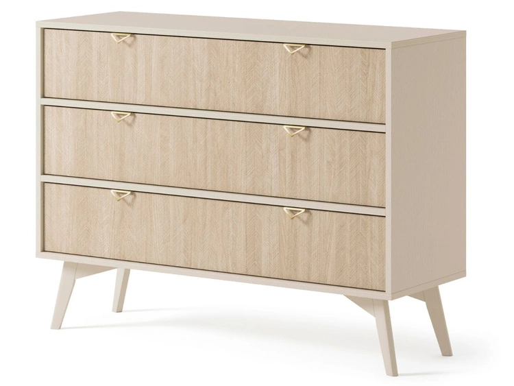 Komoda z trzema szufladami Modena Beż Piskowy