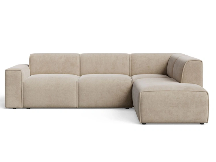 Beżowy \ Welur \ Prawa