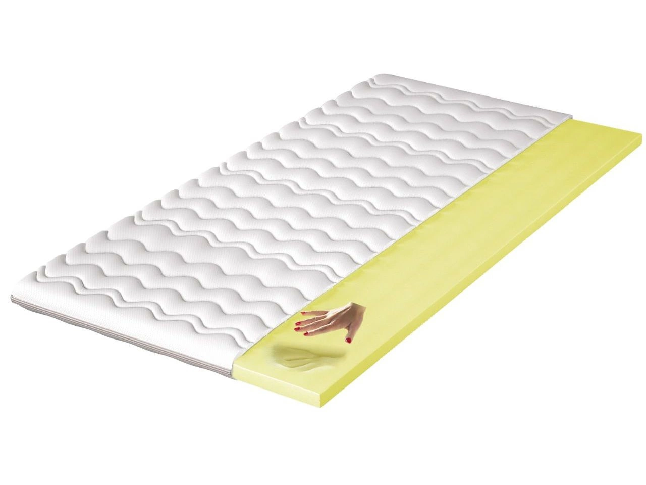 Materac nawierzchniowy z pianką termoelastyczną Visso 120x200