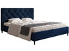 Łóżko tapicerowane ze stelażem 120x200 Tril Ciemny niebieski