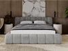 Łóżko tapicerowane z pojemnikiem na pościel 120x200 Ibiza Szare