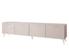 Szafka RTV pod telewizor z drzwiczkami na srebrnych nóżkach 200 cm Noaé Kaszmir