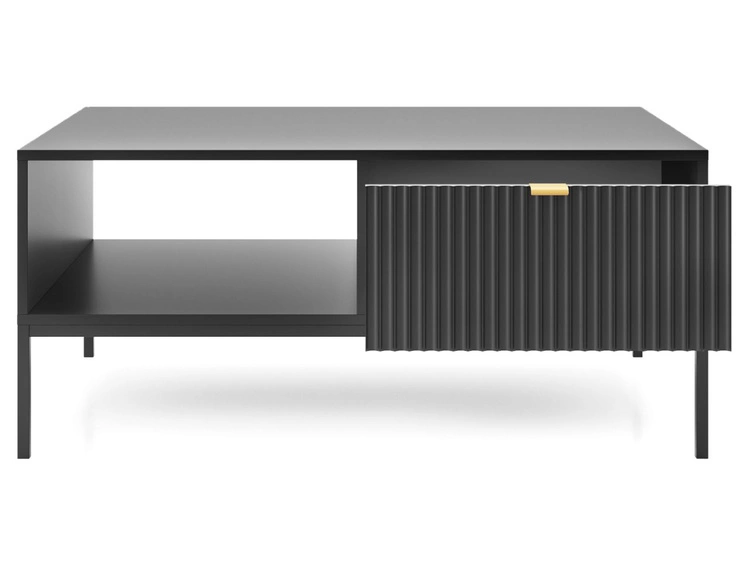 Stolik kawowy industrialny nowoczesny Amber Czarny