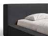 Łóżko tapicerowane z pojemnikiem i stelażem 160x200 Mali Czarne