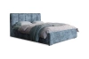 Tapicerowane łóżko z pojemnikiem 180x200 Story Niebieski