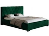 Łóżko tapicerowane z pojemnikiem i stelażem 180x200 Tivoli Ciemnozielone
