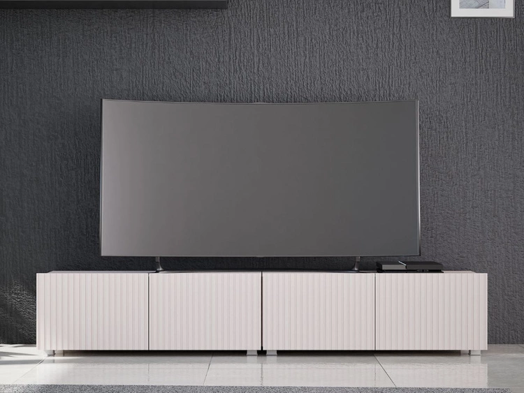 Zestaw szafek pod telewizor z drzwiczkami 200 cm Kioto Kaszmir