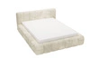 Łóżko tapicerowane z pojemnikiem na pościel 180x200 Ibiza Kremowe