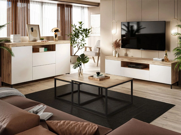 Biały mat || Dąb wotan