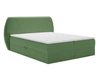 Łóżko kontynentalne z pojemnikiem na pościel 140x200 Bogota Zielone