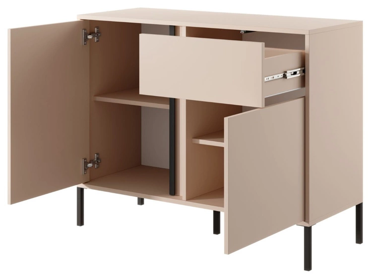 Komoda z drzwiami i szufladą Dego Beżowa